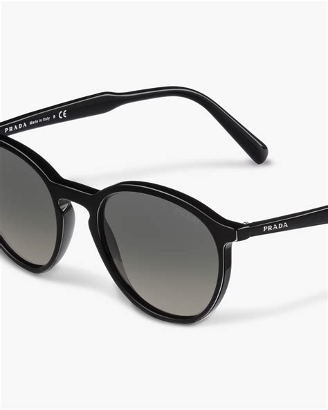 Gradient Black Crystal Lenses Prada Eyewear 